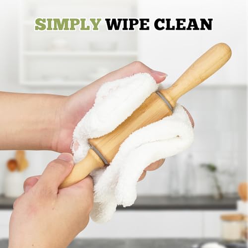10 inch Wooden Rolling Pin for Baking (10 inch)