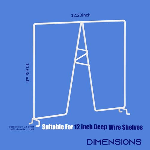 Wire Shelf Dividers (ORIGINAL H12" For 12" Deep Wire Shelf)
