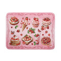 Strawberry Dish Drying Rack Mat Pink Absorbent Microfiber Dish Drying Mat for Kitchen Counter 18x24 In (Strawberry Pink 328 / 24" x 18")