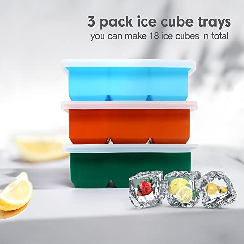 Silicone Ice Cube Trays (Orange)