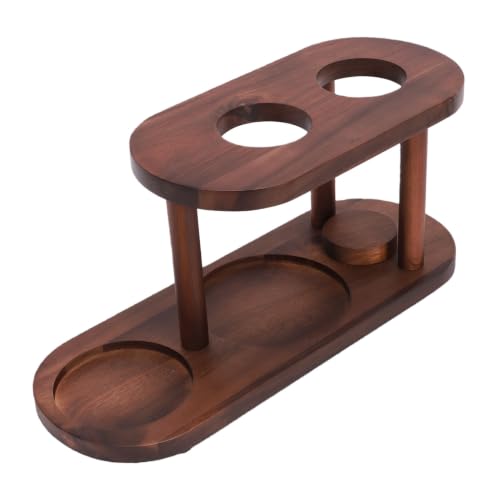 Solid Wood Pour Over Coffee Station with Elevated Dripper Stand