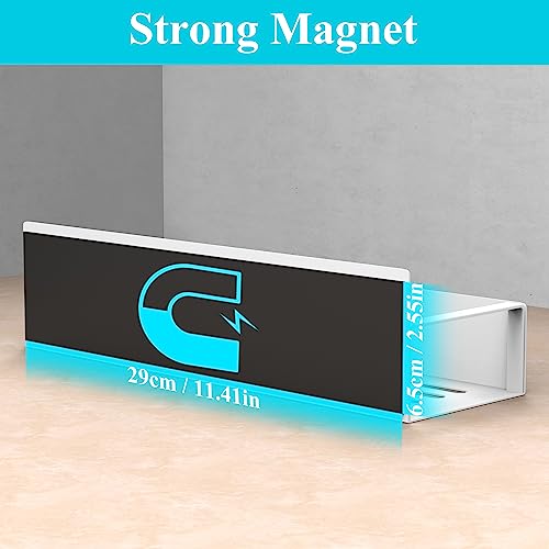 Metal Magnetic Spice Rack for Refrigerator White (6 Pack / White)