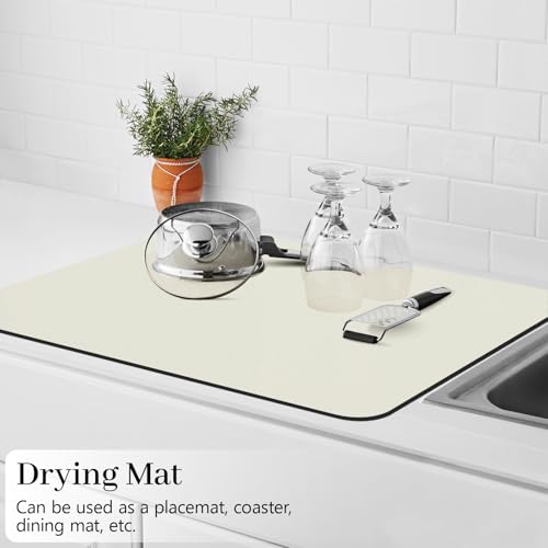 Drying Mat Coffee Mat (Off-White / 24" x 16")