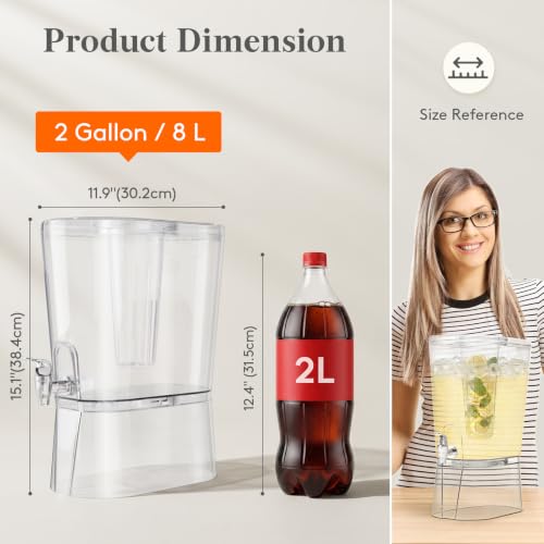 2 Gal Drink Dispenser with Leak