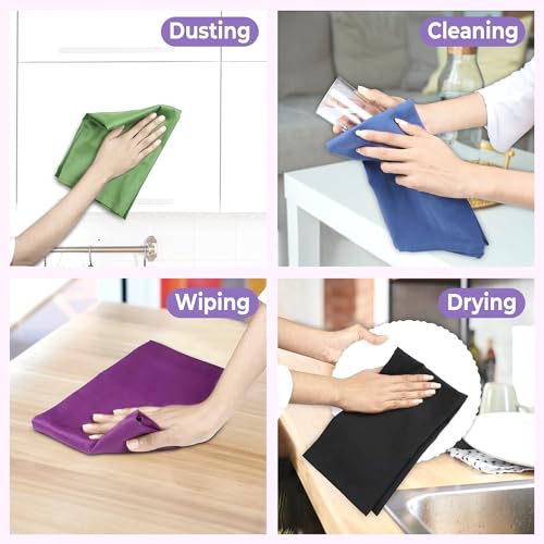 Kitchen Towels Cotton Dish Towels 20”x30” (20" x 30" (Set of 12) / 020 Multi)