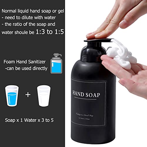 2 Pack Foaming Soap Dispenser (Black)