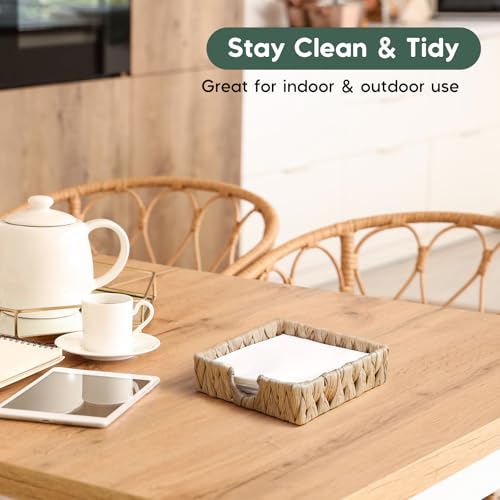 Napkin Holder for Table (Brown / Square)