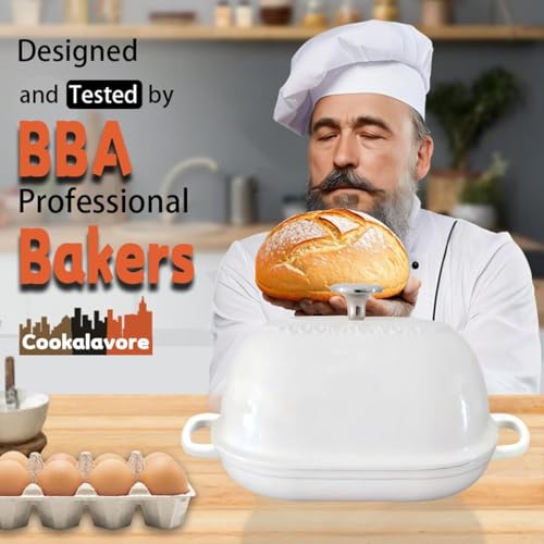 Cast Iron Bread Oven (White / 6QT)