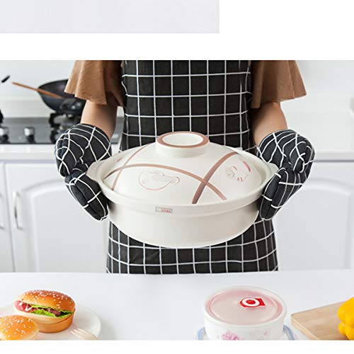 Oven Mitts and Potholders BBQ Gloves (Black)