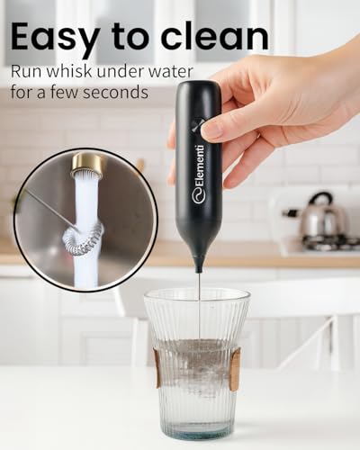 Rechargeable Milk Frother Wand & Drink Mixer Handheld (Mint Green)