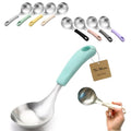 Korean Serving Spoon Stainless Steel Ladle 먹방 스푼 미니 국자 (Mint)