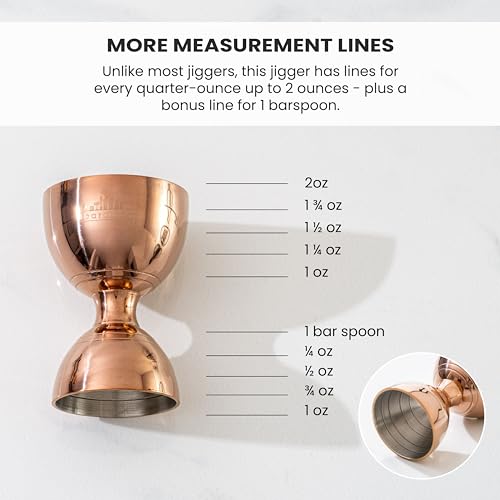 Bell Jigger 10 Measurements (Black / 1 Pack)