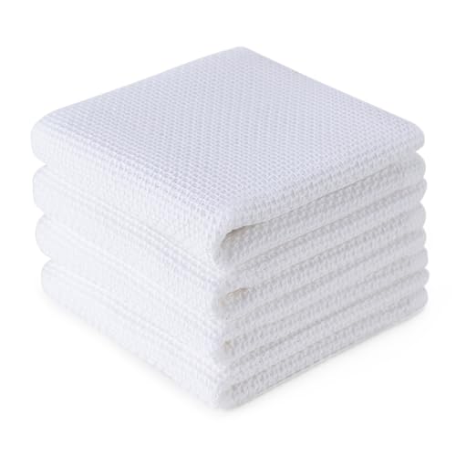4 Pack Dish Towels (White / 13 x 28 - 4 Pack)