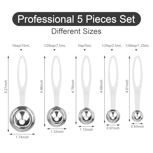 5pcs Measuring Spoon Set (5pcs-steel)