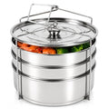 3 Tier Steamer Insert Pans for 6