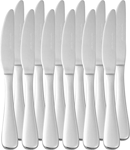 Stainless Steel Dishwasher Safe Dinner Knives with Round Edge (Dinner Knives - 120 Pack)