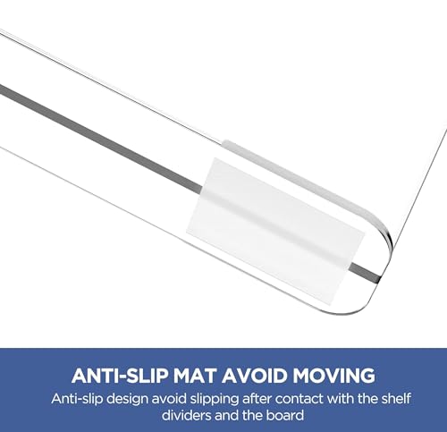 7 Pack Clear Shelf Dividers (Clear / 7 PCS)