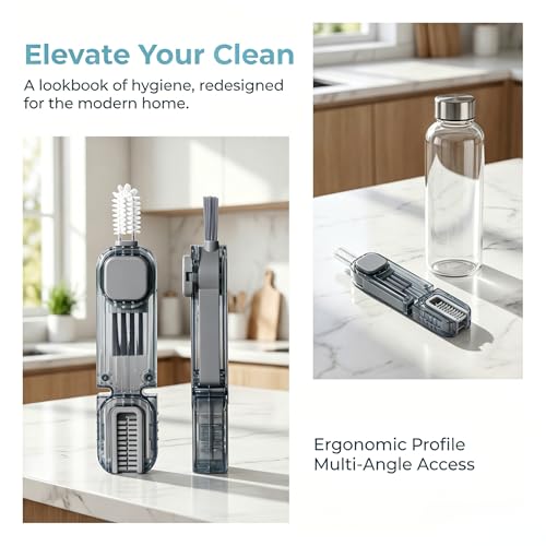 4 in 1 Cup Lid Gap Cleaning Brush (Gray)