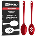 DI ORO Silicone Cooking Spoons (Red)