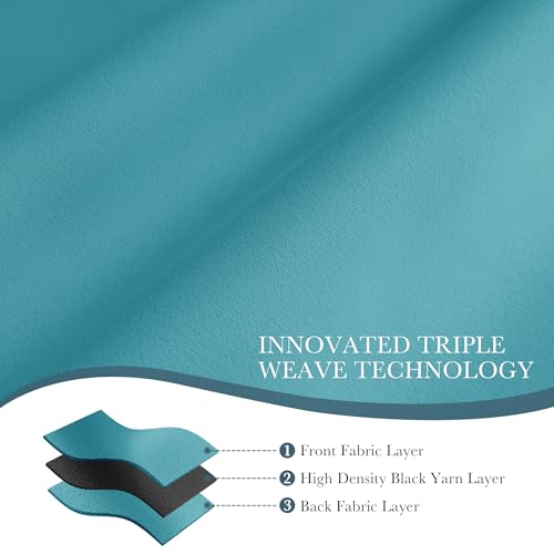 Room Darkening Curtains (Blue Mist / 42"W x 45"L (Pack of 2))