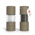 Salt and Pepper Grinder Set (Taupe Brown / Set of two manual grinders)