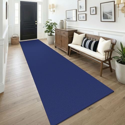 3x14 Runners Rugs for Hallway (Deep Navy Blue / 3' x 14' (Runner))