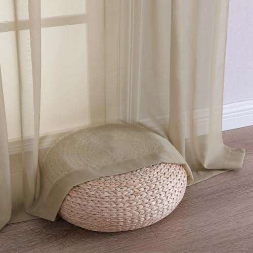 Taupe Bedroom Curtains 2 Panel Sets 90 Inch Length (Taupe / 59"W x 90"L (Pack of 2))
