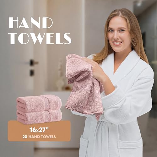 Pink Bath Towel Set of 6 (Pink / Bath Towel Set)