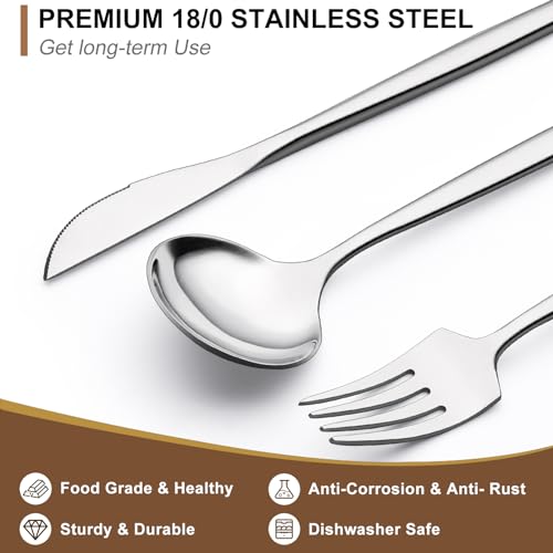 Silverware Set 30 Piece (Silver)
