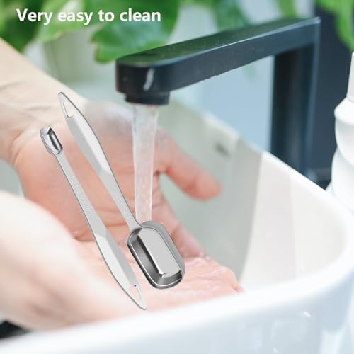2 Pcs 1 8 Teaspoon (Stainless Steel / 1/8 Tsp | 0.63 mL | 0.63 cc | 1/64 oz)