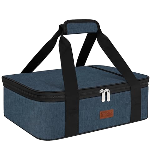 Insulated Casserole Carrier Bag (Blue / 16x11.4x4.7inch)