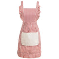 Cute Cotton Apron for Women (Medium / Red)