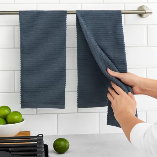 Slate Blue Gray Kitchen Hand Dish Towels (Slate Blue Grey)