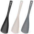 Silicone Cooking Spoons for Nonstick Cookwares (Black/Grey/Khaki)