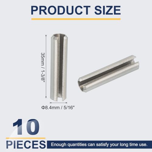 Slotted Spring Pin (5/16" x 1-3/8" (8.4mm x 35mm))