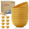 Wheat Straw Bowl Set of 8 (26 oz / Yellow)