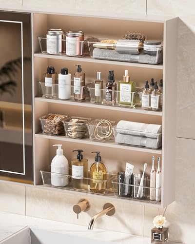 25 PCS Plastic Drawer Organizers Set (Clear)