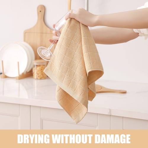 100% Cotton Terry Kitchen Towels (Apricot / 13 X 28 - 4 Pack)