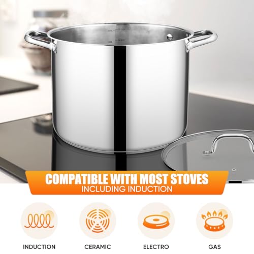 16 Quart Stainless Steel Pot (16 Quarts)
