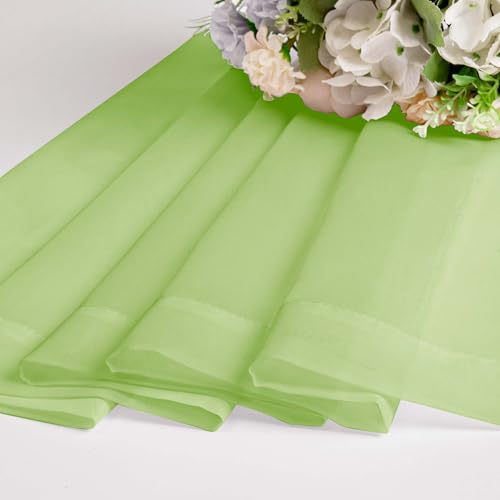 Lime Sheer Curtains 84 Inches Long for 2 Panels Set (Lime Green / 42"W x 84"L (Pack of 2))