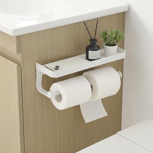 Hand Towel Holder for Bathroom (White Upgrade Style)