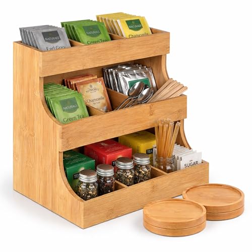 Tea bag organizer with 3