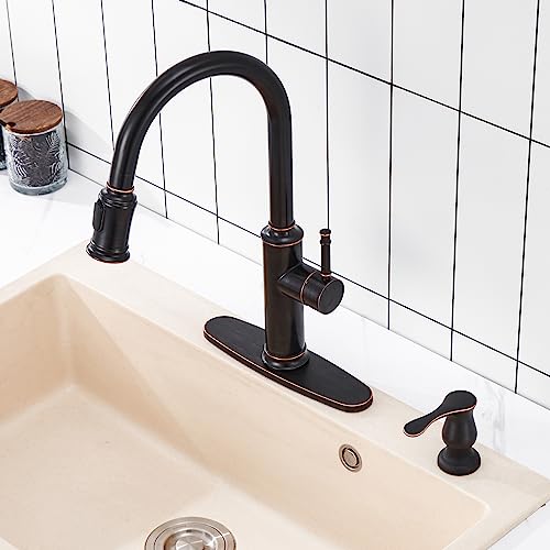 Kitchen Sink Soap Dispenser with 17 OZ Bottle (with Bottle / Oil-rubbed Bronze)