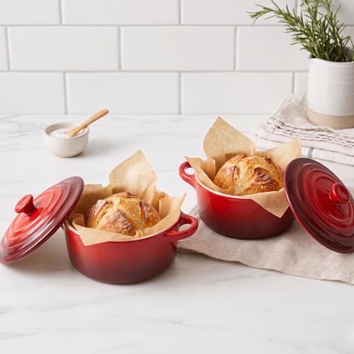 Mini Cocotte Lids (Crimson Ombre)
