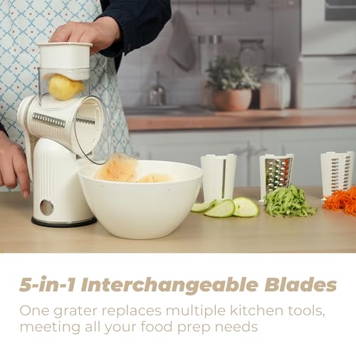 5 in 1 Rotary Cheese Grater