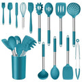 14 Pieces Silicone Cooking Utensils Set (Blue)