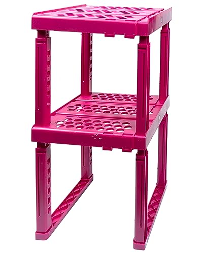 Locker Organizer Shelf (Magenta 2 Pack)