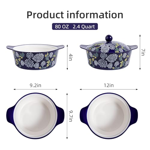 Casserole Dish With Lid (Blue)