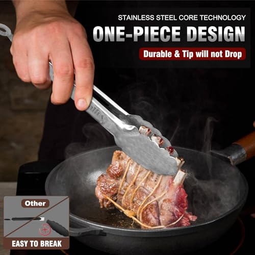 tongs for cooking (12in+12in / All Metal)