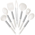Silicone Cooking Utensils Set (White)